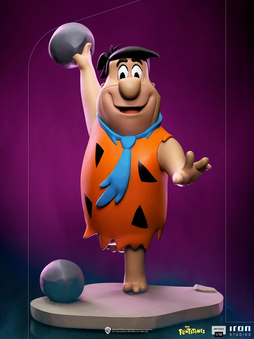 Estátua Fred Flintstone - The Flintstones - Art Scale 1/10 - Iron Studios