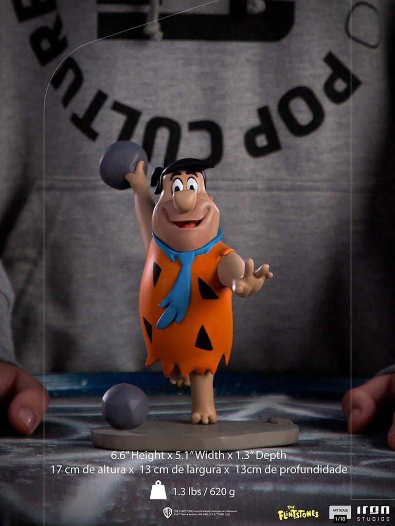 Estátua Fred Flintstone - The Flintstones - Art Scale 1/10 - Iron Studios