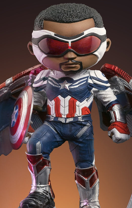 Estátua Captain America Sam Wilson - The Falcon and the Winter Soldier - MiniCo - Iron Studios