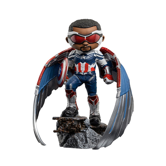 Estátua Captain America Sam Wilson - The Falcon and the Winter Soldier - MiniCo - Iron Studios