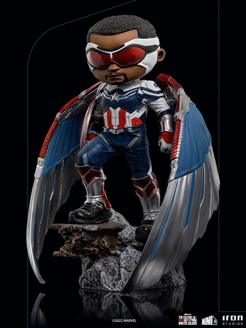 Estátua Captain America Sam Wilson - The Falcon and the Winter Soldier - MiniCo - Iron Studios