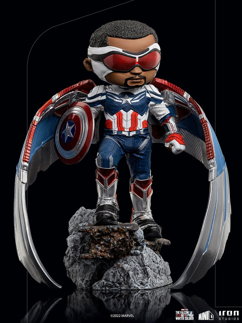 Estátua Captain America Sam Wilson - The Falcon and the Winter Soldier - MiniCo - Iron Studios