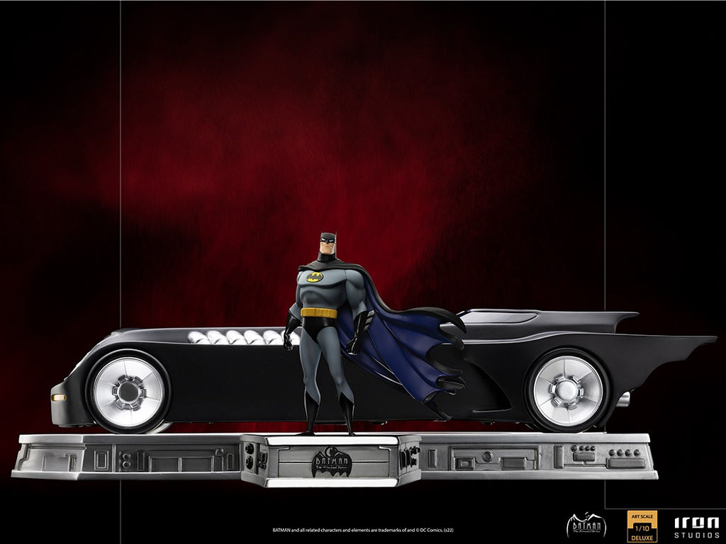 Estátua Batman e Batmóvel Deluxe - Batman Animated Series - Art Scale 1/10 - Iron Studios