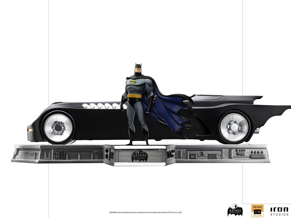 Estátua Batman e Batmóvel Deluxe - Batman Animated Series - Art Scale 1/10 - Iron Studios