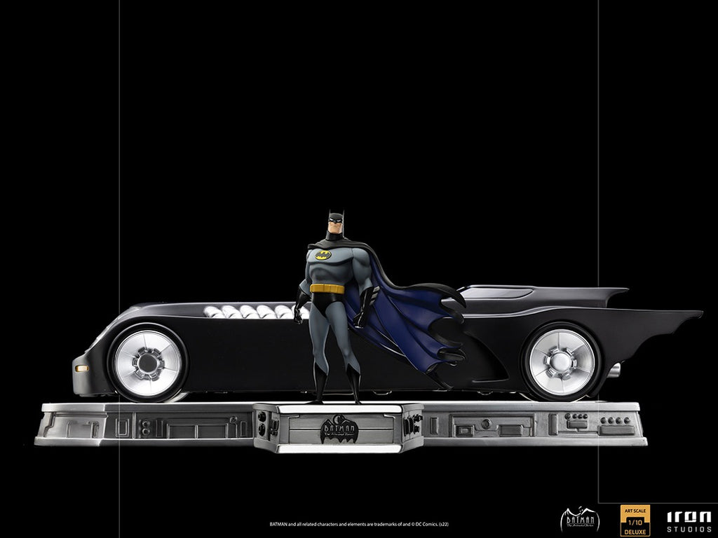 Estátua Batman e Batmóvel Deluxe - Batman Animated Series - Art Scale 1/10 - Iron Studios