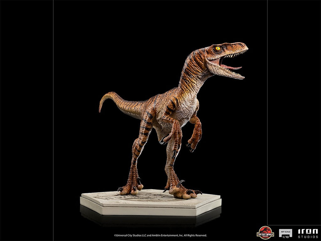 Estátua Velociraptor - Jurassic Park Lost World - Art Scale 1/10 - Iron Studios