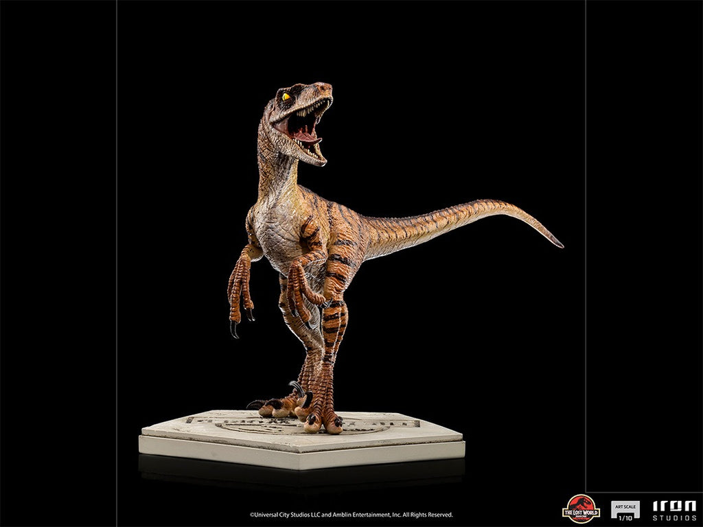 Estátua Velociraptor - Jurassic Park Lost World - Art Scale 1/10 - Iron Studios