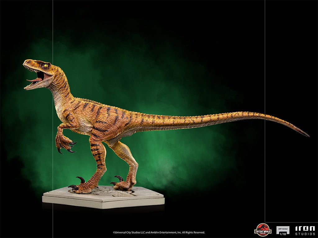 Estátua Velociraptor - Jurassic Park Lost World - Art Scale 1/10 - Iron Studios