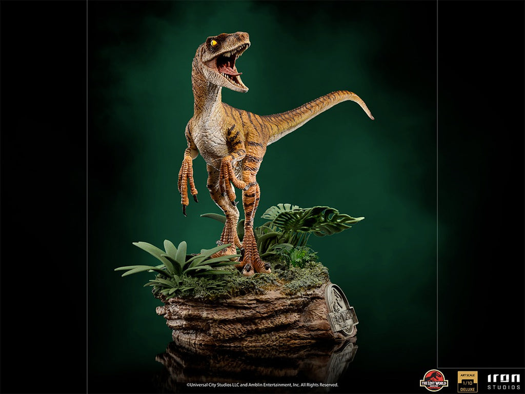 Estátua Velociraptor Deluxe - Jurassic World Lost World - Art Scale 1/10 - Iron Studios