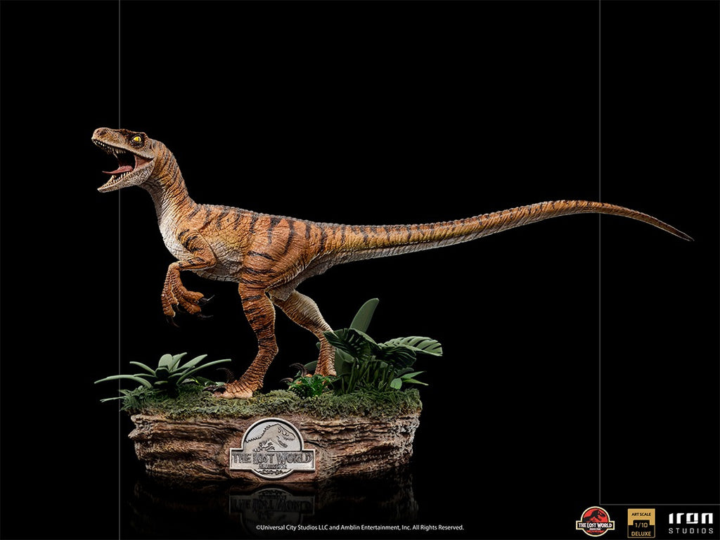 Estátua Velociraptor Deluxe - Jurassic World Lost World - Art Scale 1/10 - Iron Studios