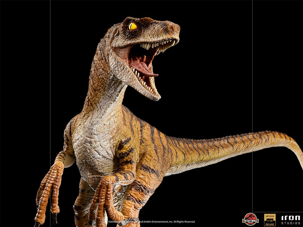 Estátua Velociraptor Deluxe - Jurassic World Lost World - Art Scale 1/10 - Iron Studios