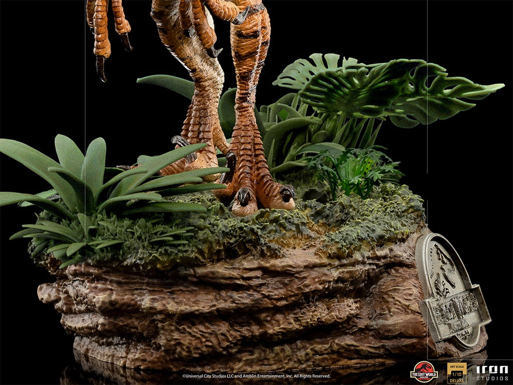Estátua Velociraptor Deluxe - Jurassic World Lost World - Art Scale 1/10 - Iron Studios