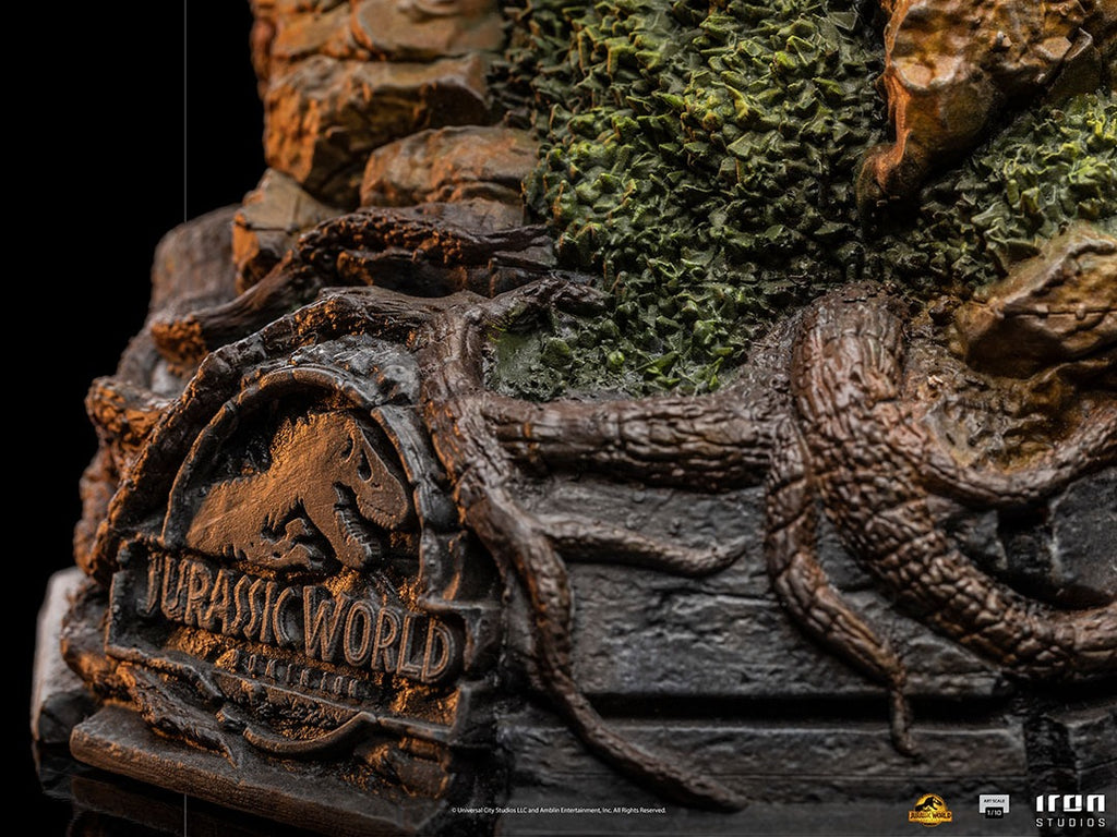 Estátua Dilofossauro - Jurassic World - Art Scale 1/10 - Iron Studios