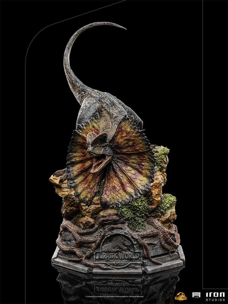 Estátua Dilofossauro - Jurassic World - Art Scale 1/10 - Iron Studios
