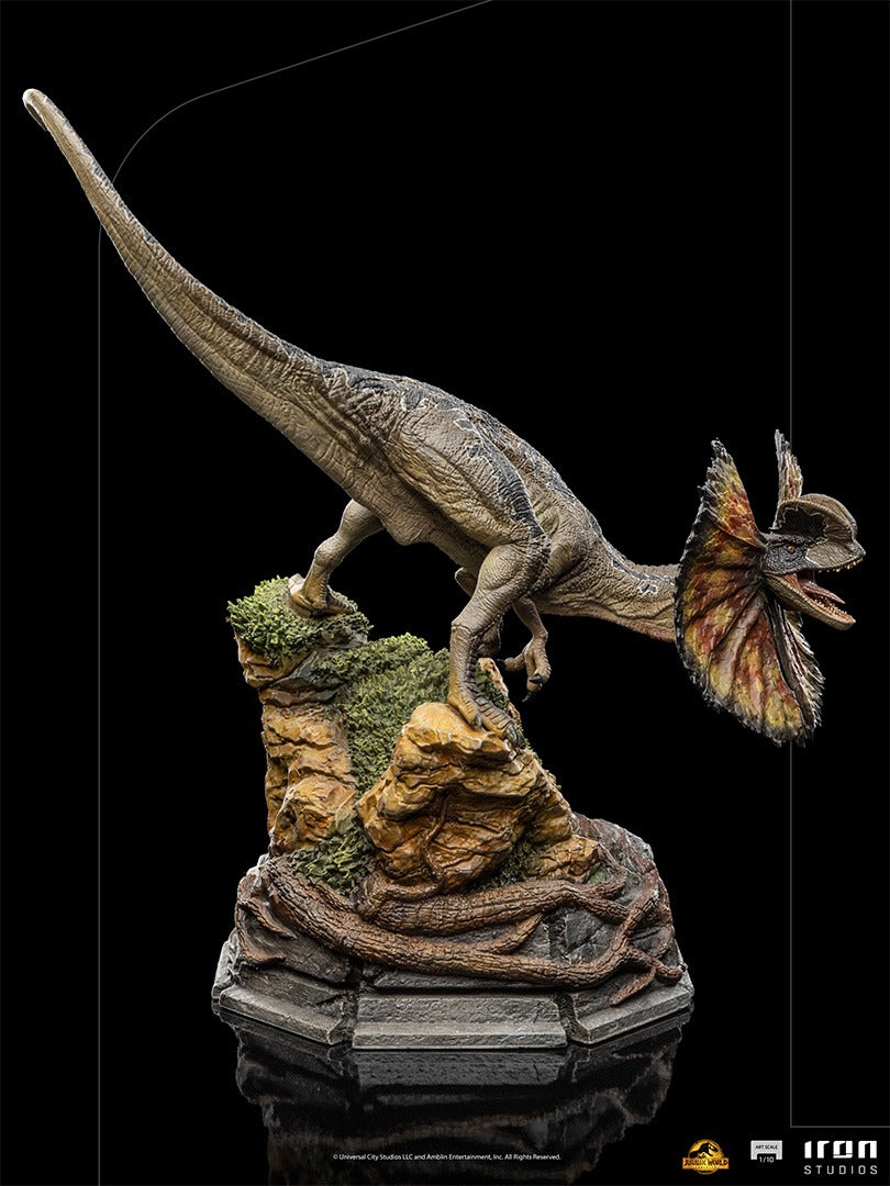 Estátua Dilofossauro - Jurassic World - Art Scale 1/10 - Iron Studios