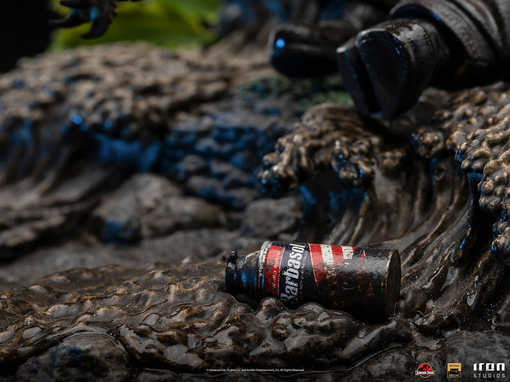 Estátua Dennis Nedry Deluxe - Jurassic Park - Art Scale 1/10 - Iron Studios