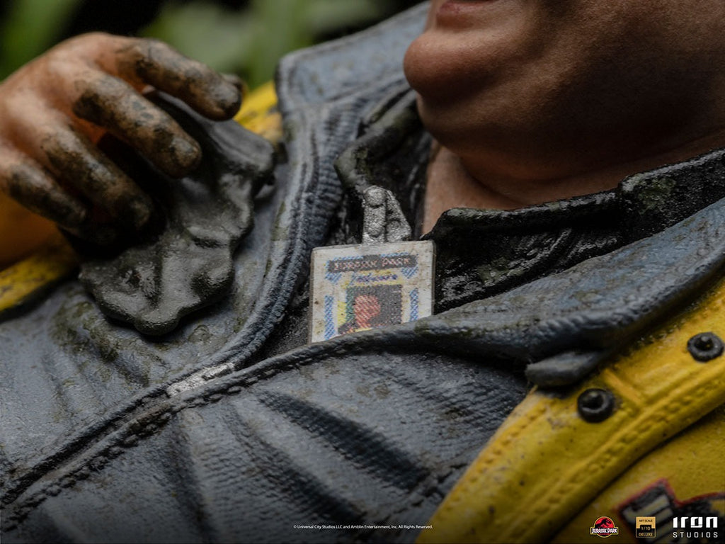 Estátua Dennis Nedry Deluxe - Jurassic Park - Art Scale 1/10 - Iron Studios