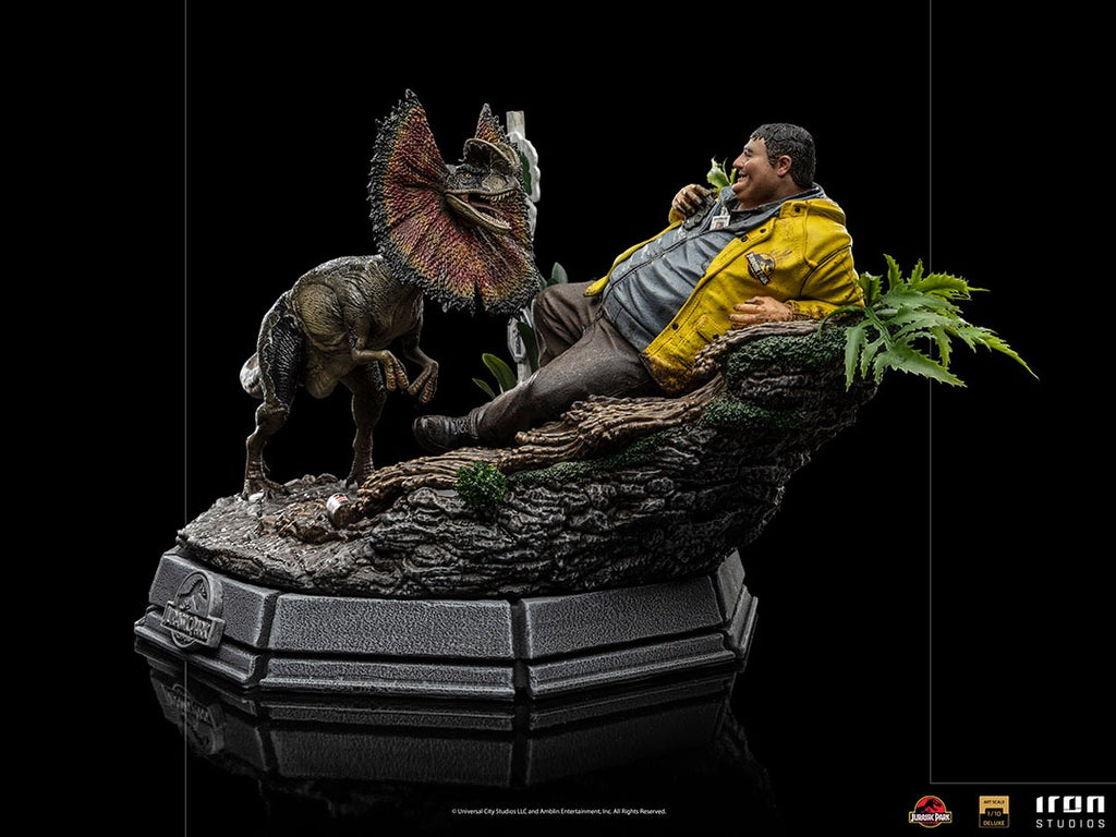 Estátua Dennis Nedry Deluxe - Jurassic Park - Art Scale 1/10 - Iron Studios