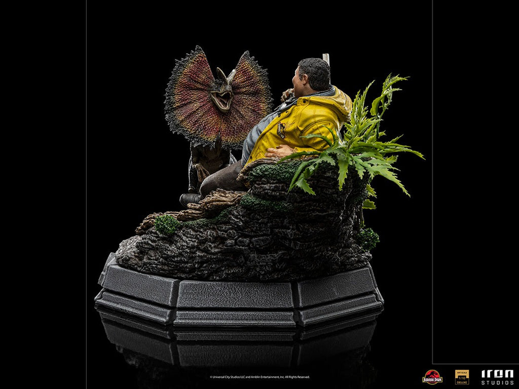 Estátua Dennis Nedry Deluxe - Jurassic Park - Art Scale 1/10 - Iron Studios