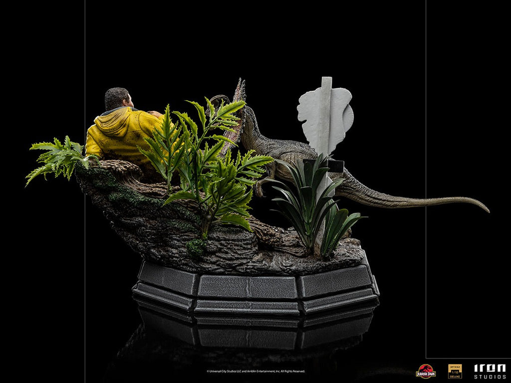 Estátua Dennis Nedry Deluxe - Jurassic Park - Art Scale 1/10 - Iron Studios