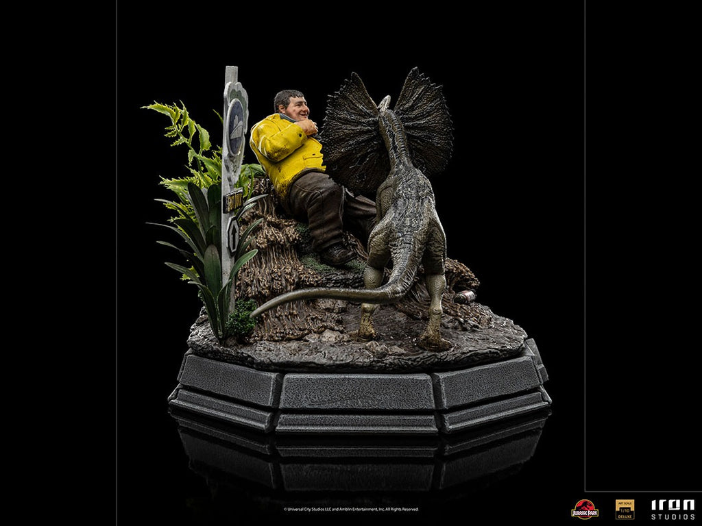 Estátua Dennis Nedry Deluxe - Jurassic Park - Art Scale 1/10 - Iron Studios