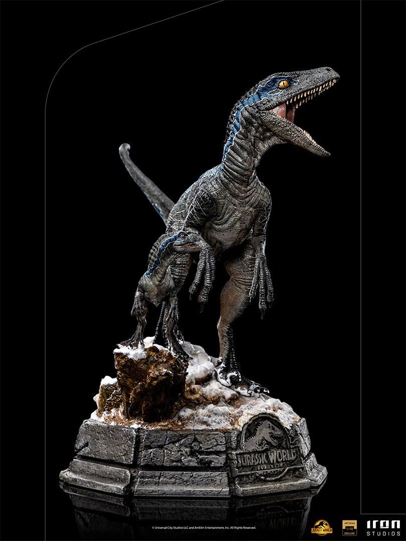 Estátua Blue and Beta Deluxe - Jurassic World: Dominion - Art Scale 1/10 - Iron Studios