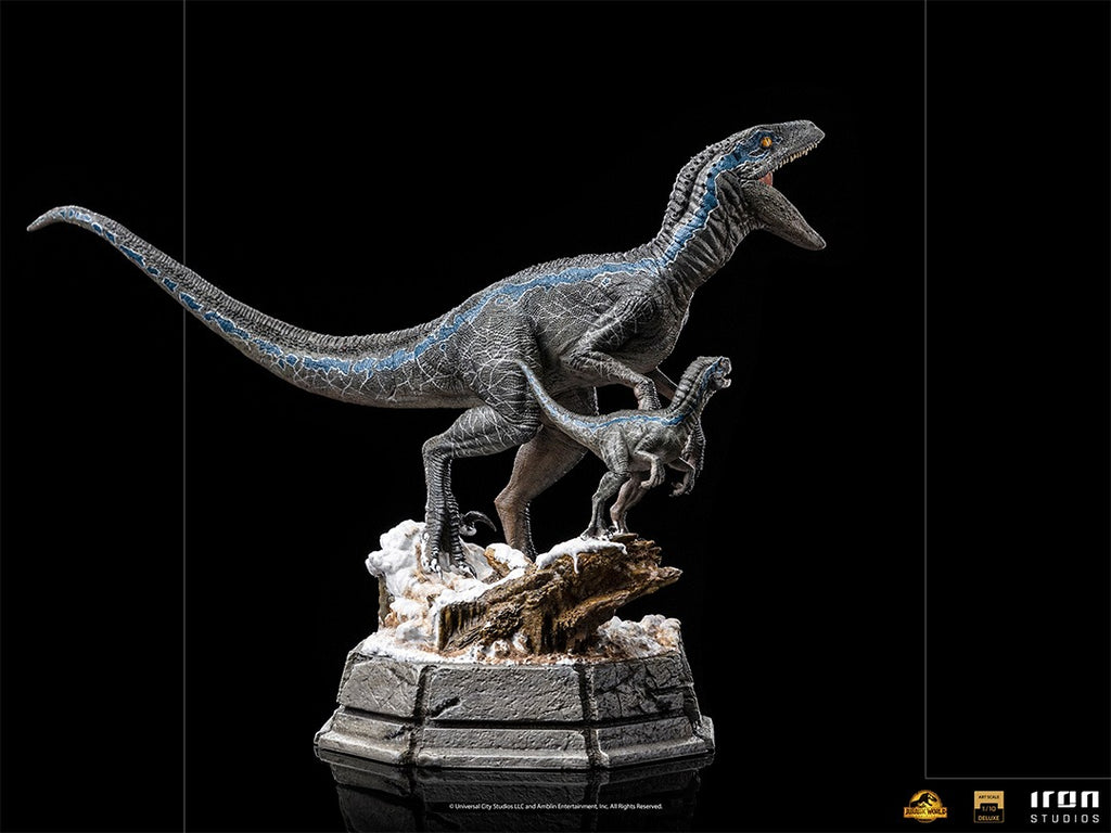 Estátua Blue and Beta Deluxe - Jurassic World: Dominion - Art Scale 1/10 - Iron Studios