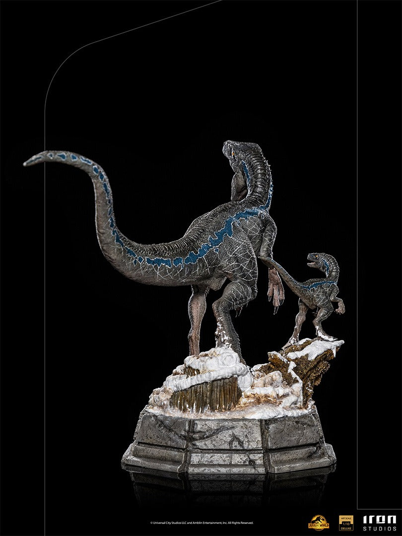 Estátua Blue and Beta Deluxe - Jurassic World: Dominion - Art Scale 1/10 - Iron Studios