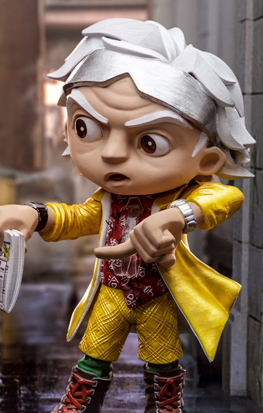 Estátua Doctor Brown - De Volta para o Futuro - MiniCo - Iron Studios