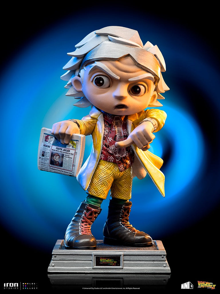 Estátua Doctor Brown - De Volta para o Futuro - MiniCo - Iron Studios