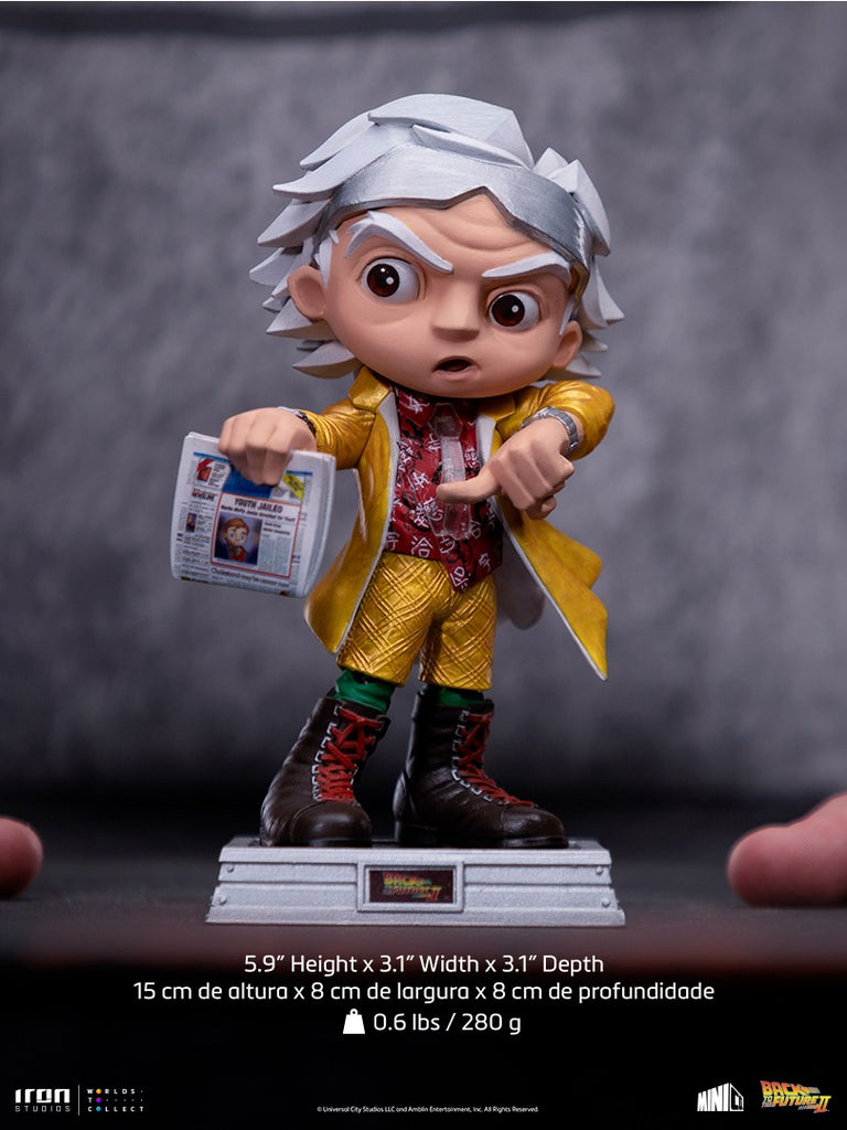 Estátua Doctor Brown - De Volta para o Futuro - MiniCo - Iron Studios