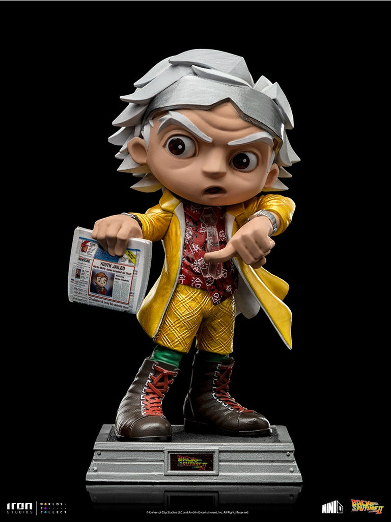 Estátua Doctor Brown - De Volta para o Futuro - MiniCo - Iron Studios