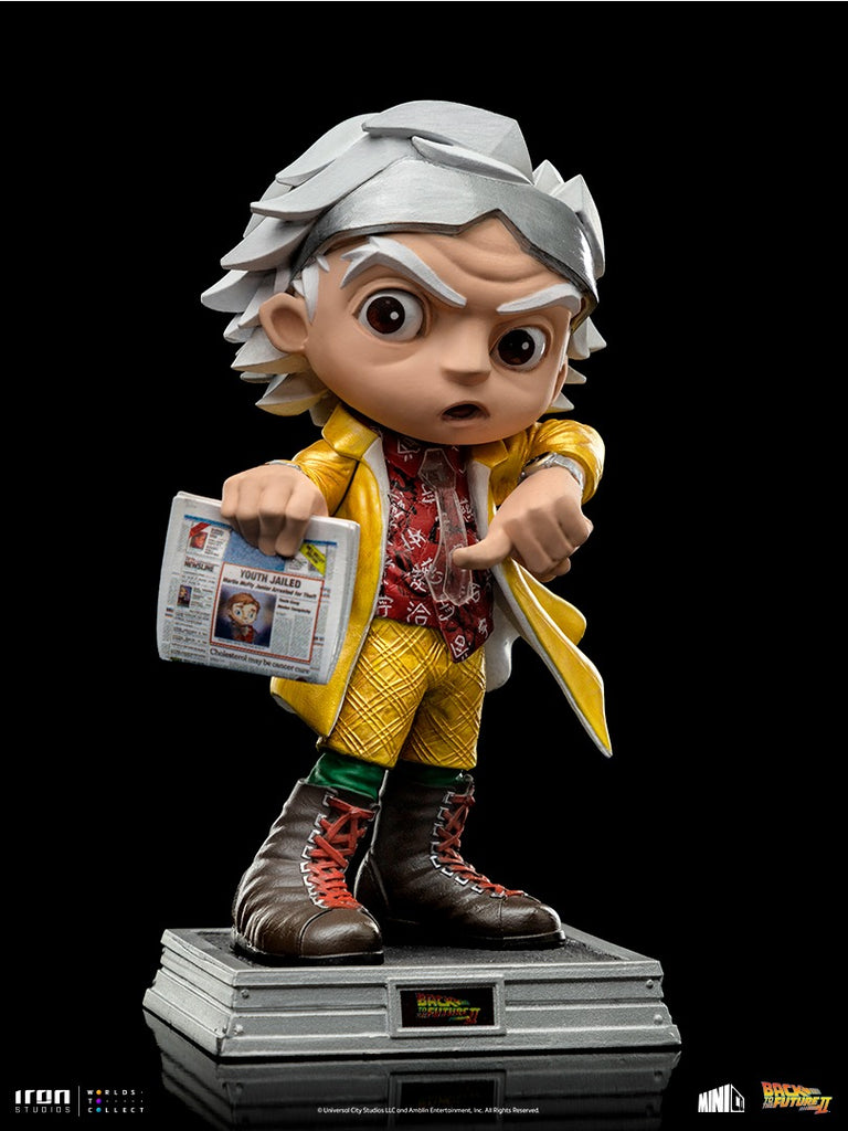 Estátua Doctor Brown - De Volta para o Futuro - MiniCo - Iron Studios
