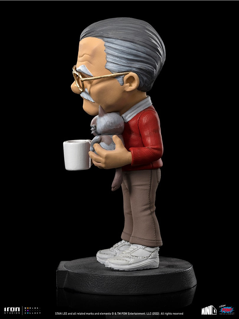 Estátua Stan Lee e a Gata Rabugenta - Pow - MiniCo - Iron Studios