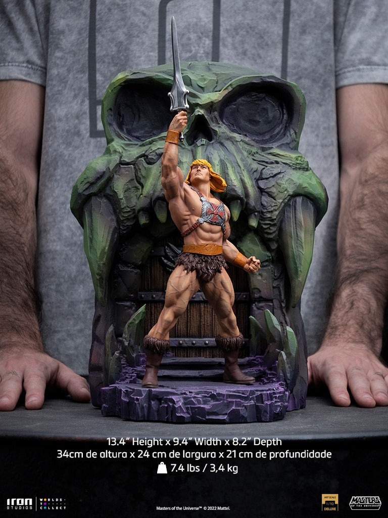 Estátua He-Man Deluxe - He-Man e os Mestres do Universo - Art Scale 1/10 - Iron Studios