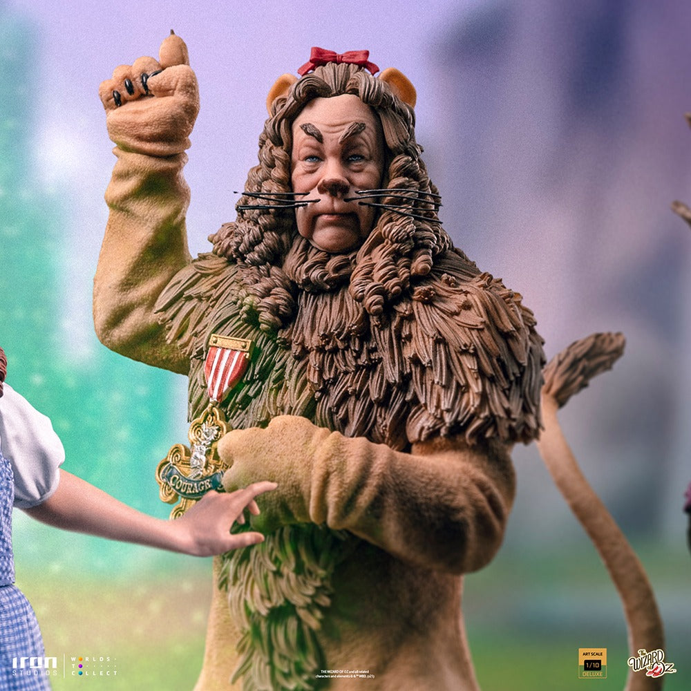 Estátua Leão Covarde Deluxe - Mágico de Oz - Art Scale 1/10 - Iron Studios