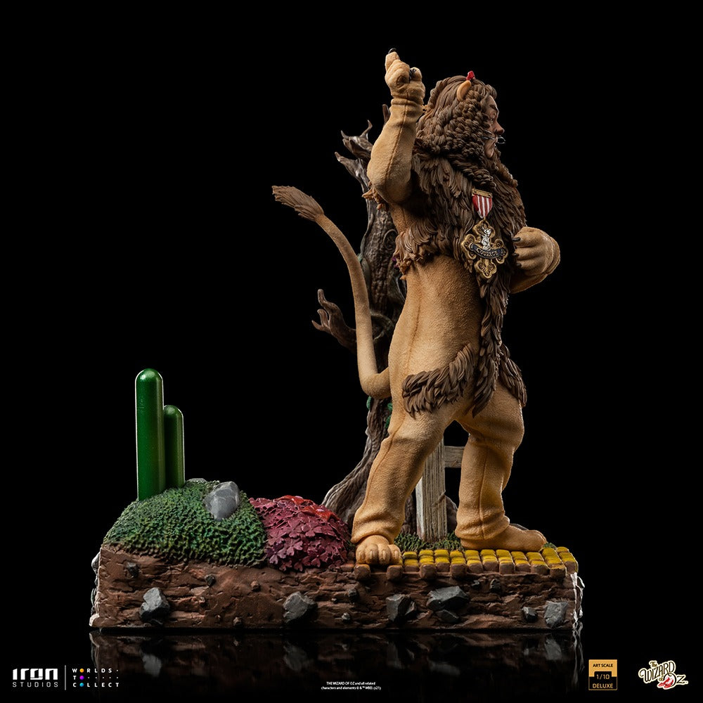 Estátua Leão Covarde Deluxe - Mágico de Oz - Art Scale 1/10 - Iron Studios