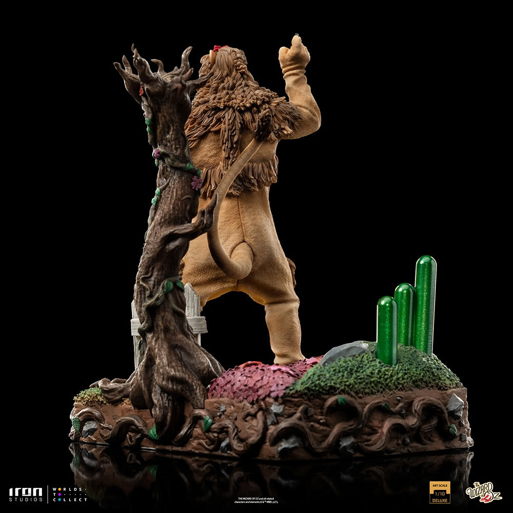 Estátua Leão Covarde Deluxe - Mágico de Oz - Art Scale 1/10 - Iron Studios