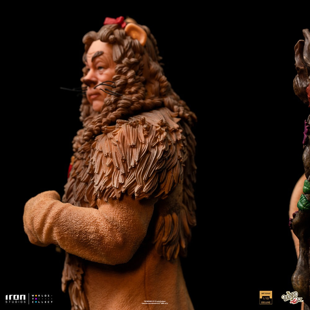 Estátua Leão Covarde Deluxe - Mágico de Oz - Art Scale 1/10 - Iron Studios