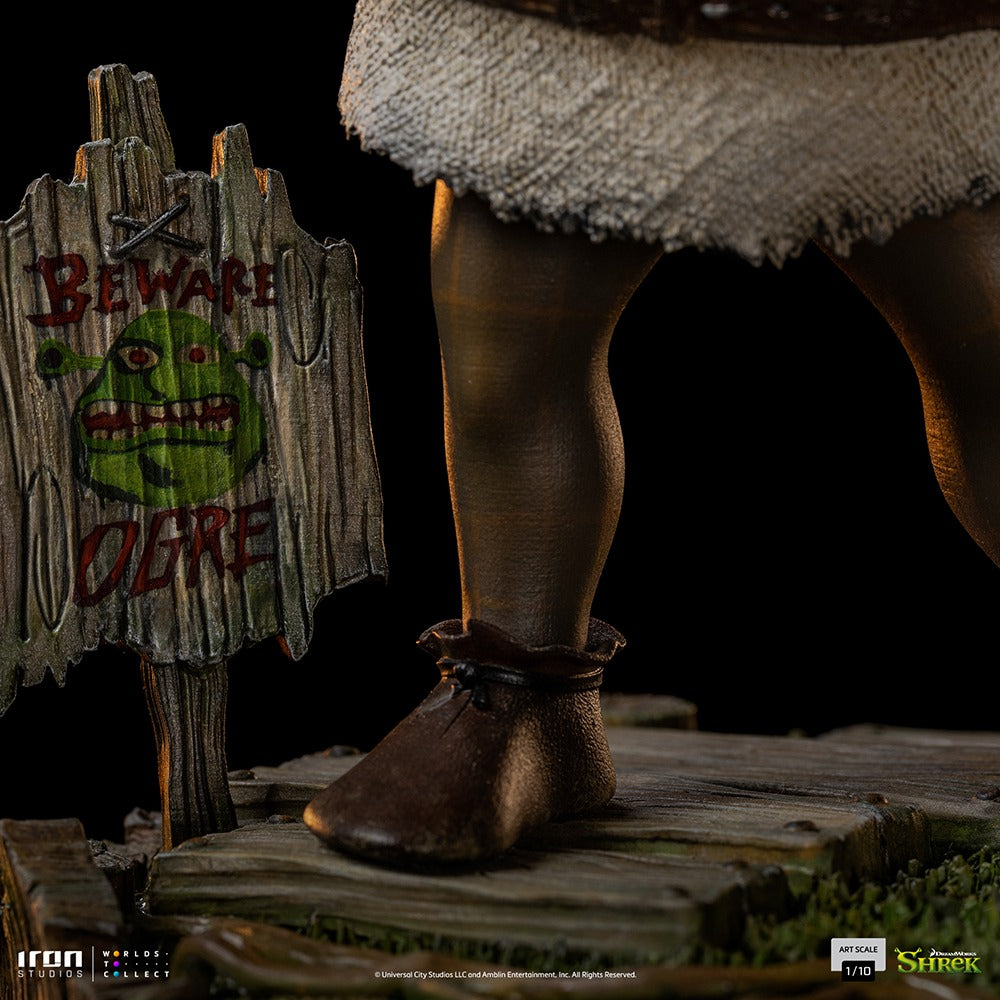 Estátua Shrek, Burro e Biscoito Deluxe - Shrek - Art Scale 1/10 - Iron Studios