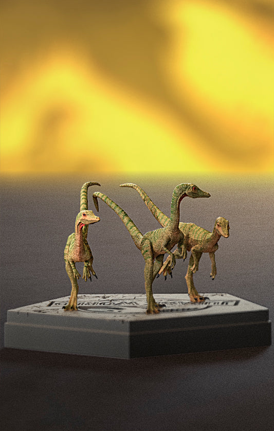 Estátua Compsognato - Jurassic World - Icons - Iron Studios