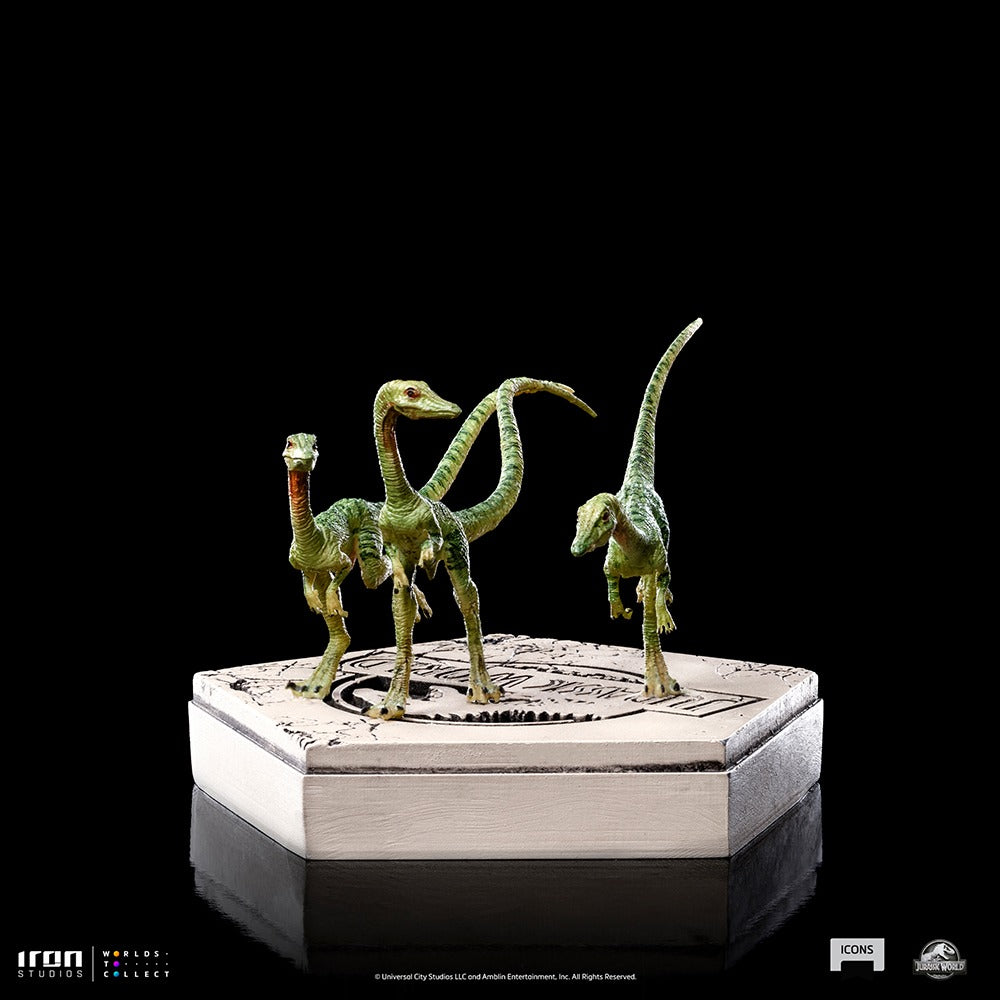 Estátua Compsognato - Jurassic World - Icons - Iron Studios