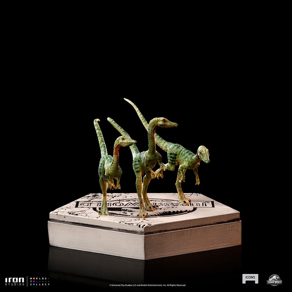 Estátua Compsognato - Jurassic World - Icons - Iron Studios