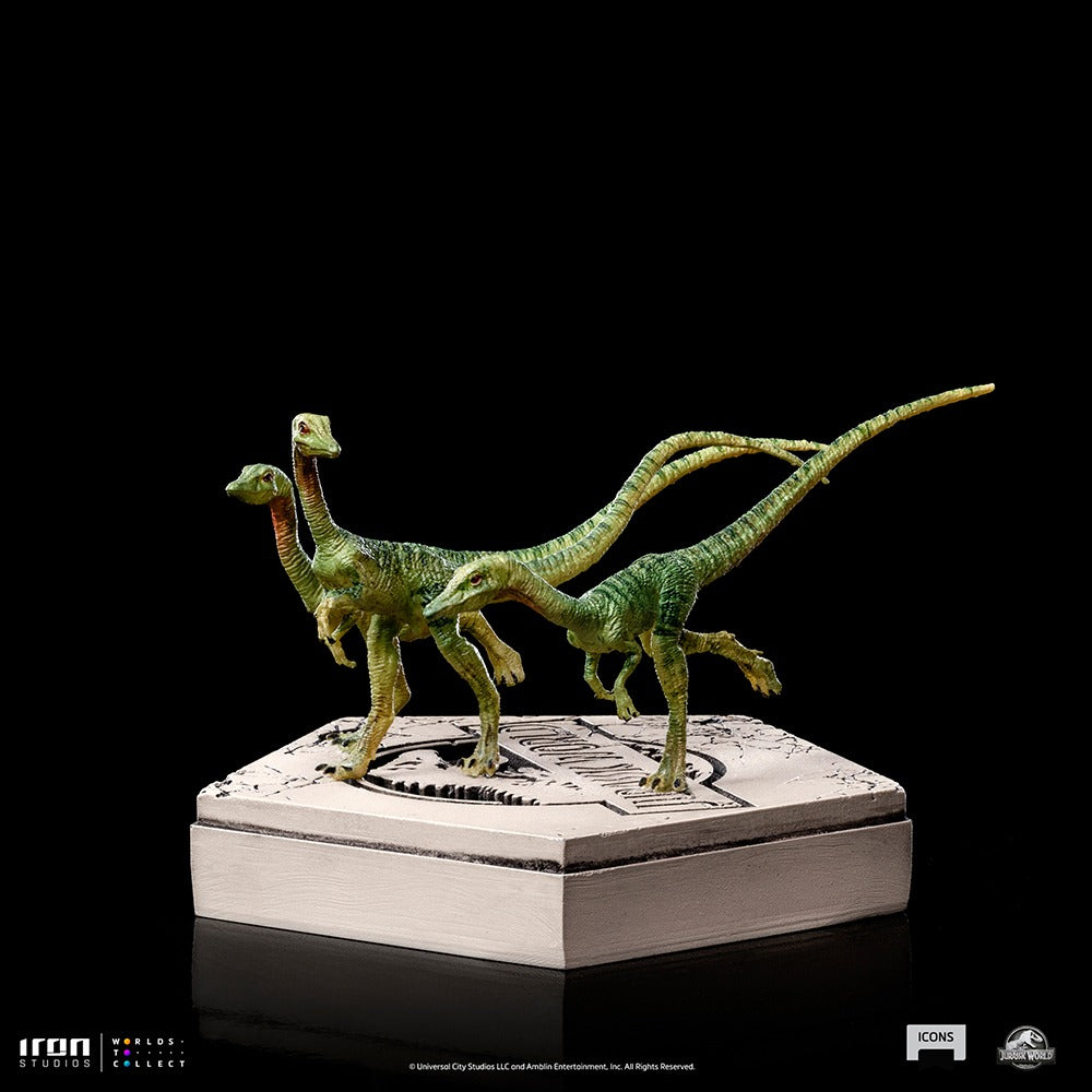 Estátua Compsognato - Jurassic World - Icons - Iron Studios