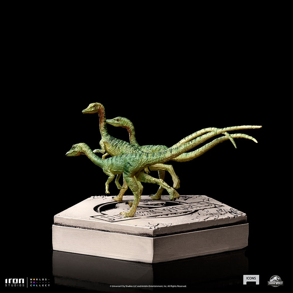 Estátua Compsognato - Jurassic World - Icons - Iron Studios