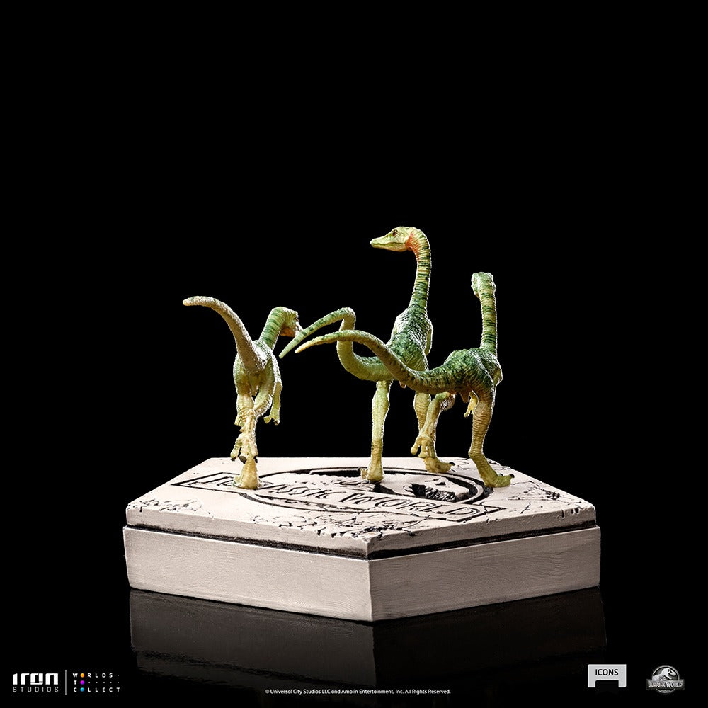 Estátua Compsognato - Jurassic World - Icons - Iron Studios
