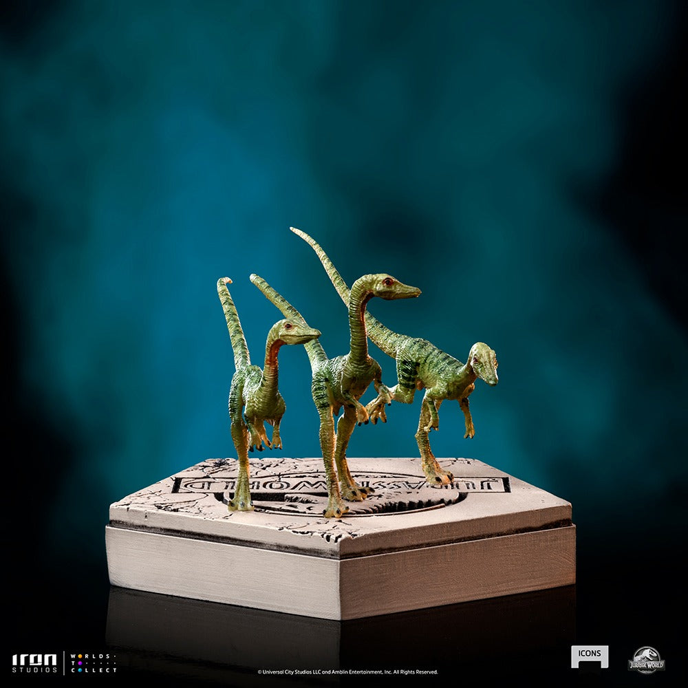 Estátua Compsognato - Jurassic World - Icons - Iron Studios