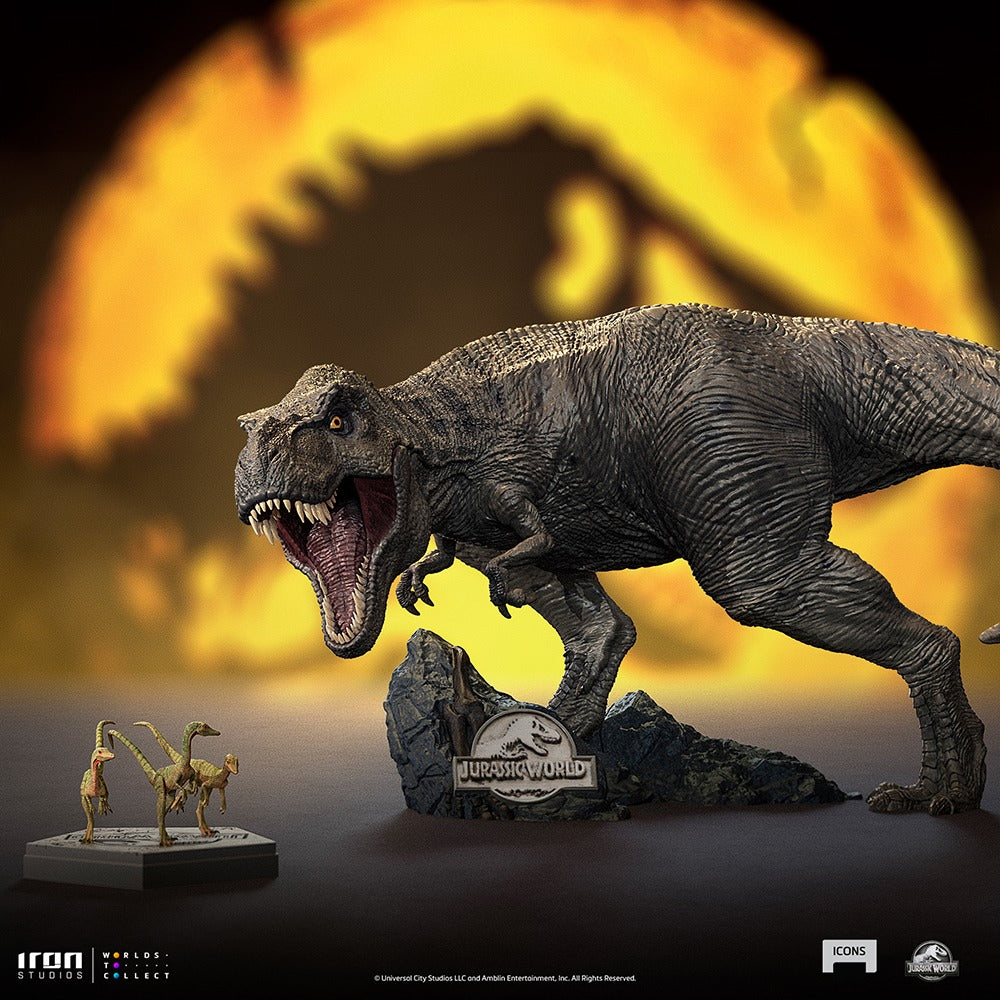Estátua Compsognato - Jurassic World - Icons - Iron Studios