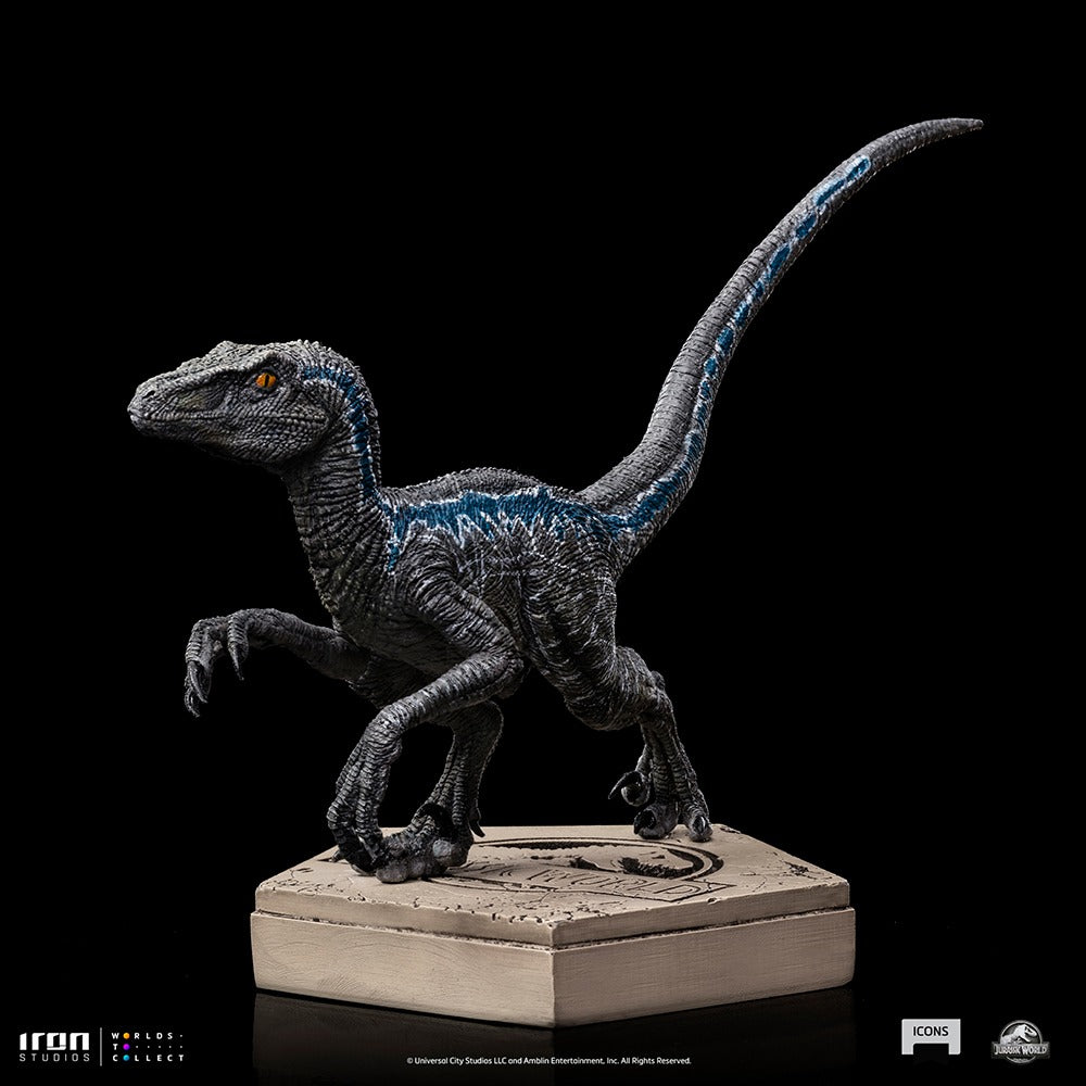 Estátua Velociraptor Blue - Jurassic World - Icons - Iron Studios
