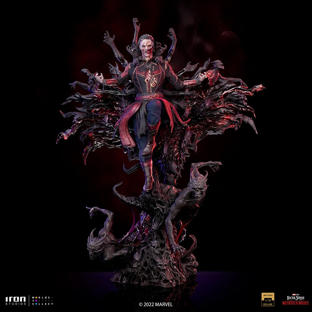 Estátua Defensor Estranho Zumbi Deluxe - Dr Estranho no Multiverso da Loucura - Art Scale 1/10 - Iron Studios